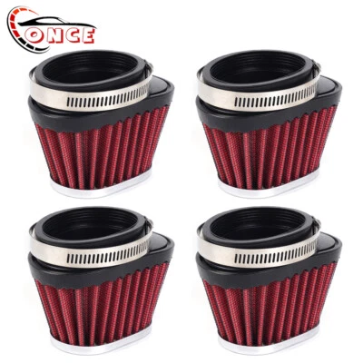 4x 60mm Air Filter Pods For 1993-2003 Triumph Thunderbird Legend TT 900 MIKUNI - Image 1 of 4