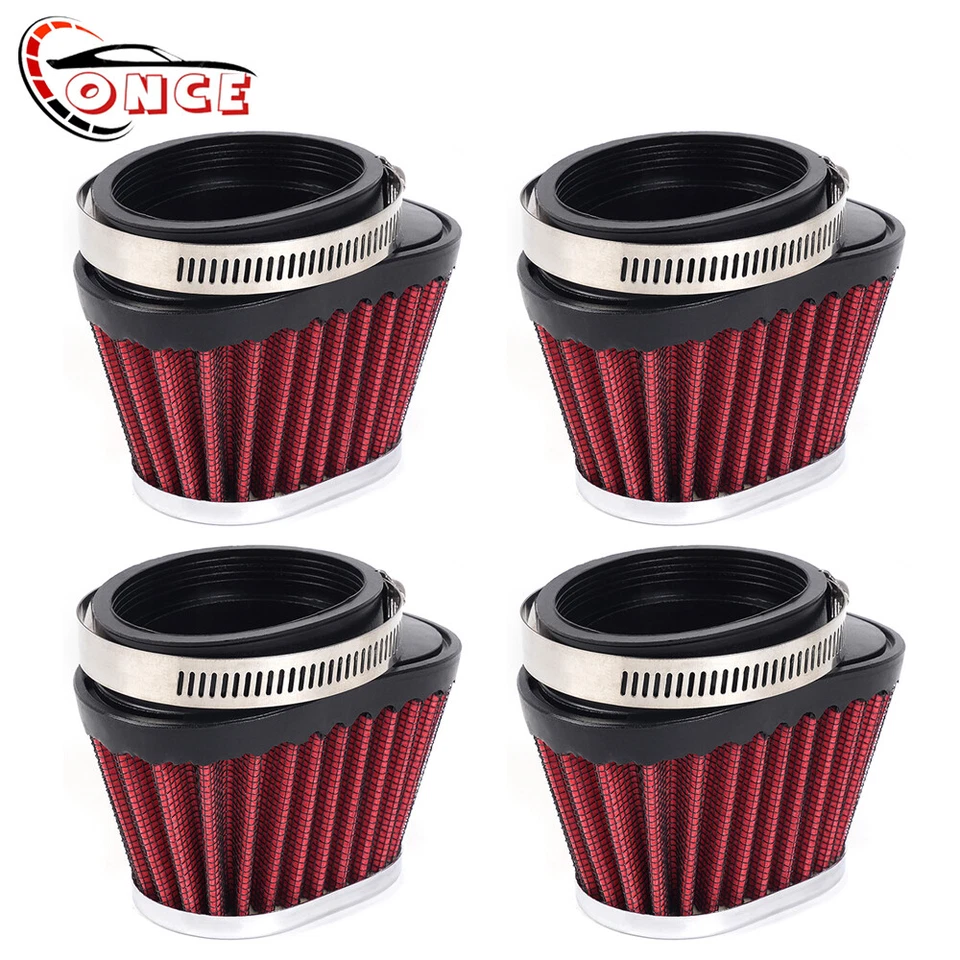 4x 60mm Air Filter Pods For 1993-2003 Triumph Thunderbird Legend TT 900 MIKUNI Foto 1 de 4