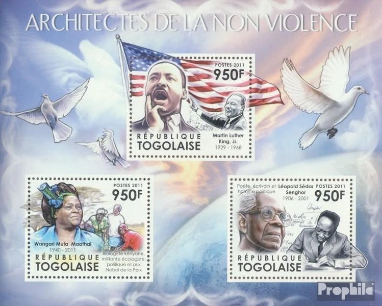 Togo 4277-4279 Sheetlet (complete. issue) unmounted mint / never hinged 2011 Pol - Image 1 of 1