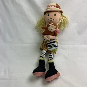 Groovy Girls Dschungel Safari Kari Manhattan Spielzeug 14 Zoll mit Affe und flippiger Kleidung - Bild 1 von 8