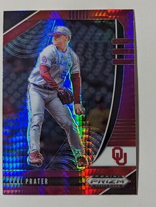 2020 Panini Prizm Draft Picks red and purple Hyper Prizm Levi Prater #PDP93