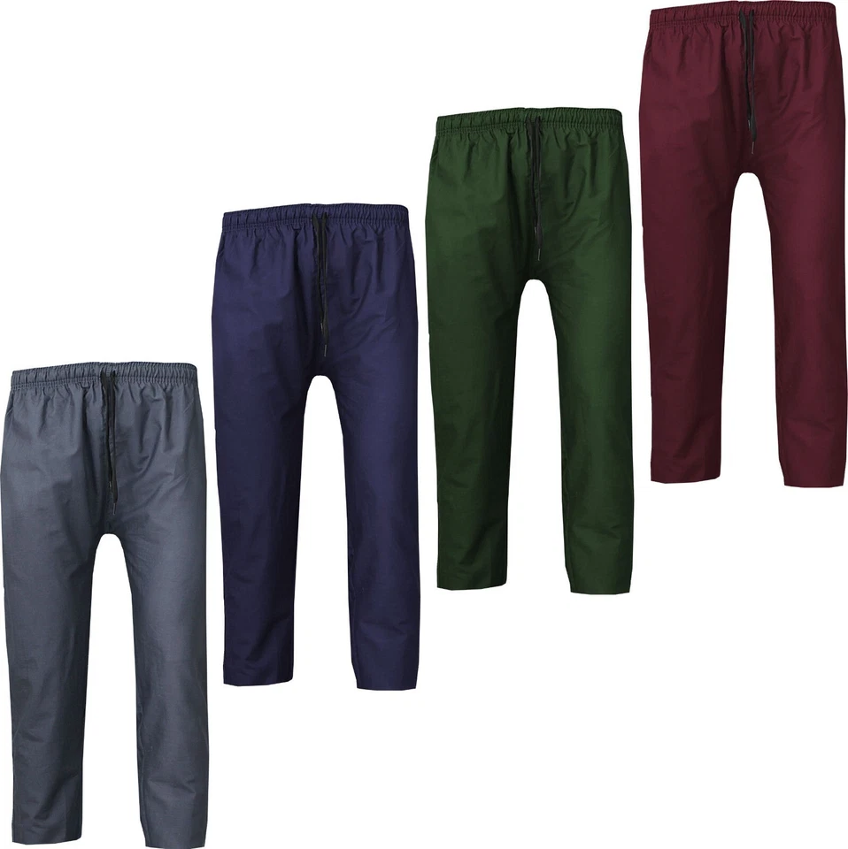 Pantalones de pijama 100 % algodón para hombre y mujer pantalones de salón pantalones informales pantalones para correr Foto 1 de 1