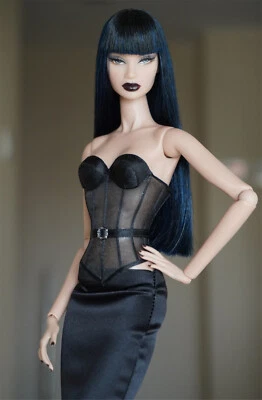 VJVBVJ Miniature Doll Dress fit 1/6 Scale Fashion Royalty Poppy Parker Handmade Clothes