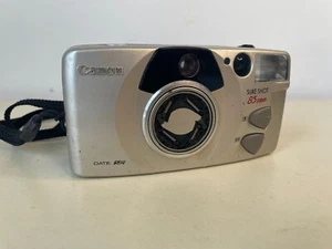 Vintage Canon Sure Shot 85 35mm Automatic Camera- Powers On - PARTS REPAIR - Picture 1 of 5