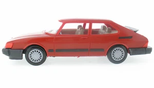 Stahlberg - SAAB 900 Turbo 3-door rot + bag 1987 - 1:20 Finland Plastik Model 1 - Bild 1 von 9