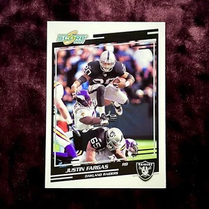 Justin Fargas 2004 Score RC #227 MINT Raiders Rookie Jersey USC Trojans Bush LV - Picture 1 of 2