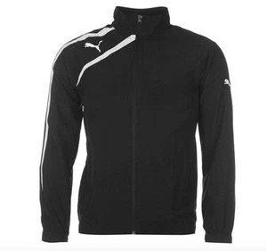 Puma Woven Sports Running Jacket Black all Sizes New with Label - Picture 1 of 1