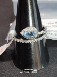 Bomb Party RG49252D Gr.10 -💍 You Revealed Diamonds! Echte Diamanten & Aquamarin - Bild 1 von 4