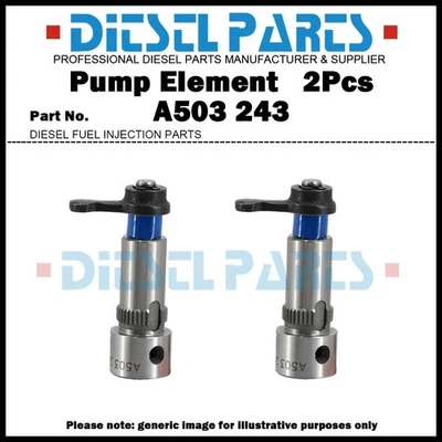 2Pcs Pump Element Plunger 9.5RH 512505-74 A503243 for Saber Marine Pump P5496 - Image 1 of 4