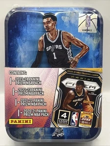 2024 Victor Wembanyama Panini Prizm NBA Tin NEW Factory Sealed 2023-24 - Picture 1 of 2