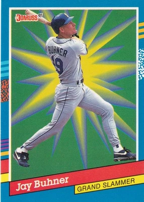 Donruss #6 1991 Jay Buhner Seattle Mariners + Sí 4 tarjetas misteriosas gratuitas Foto 1 de 2