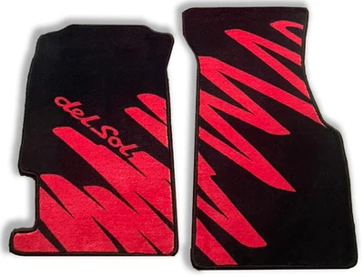 Milano Red Reproduction Honda Del Sol Zig Zag Mats - Front Mats Only - Image 1 of 4