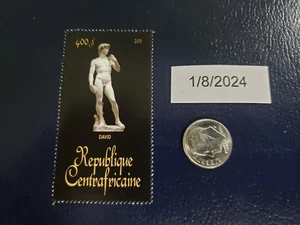 David Bildhauer von Michelangelo 2011 Republique Centrafricaine Briefmarke - Bild 1 von 1