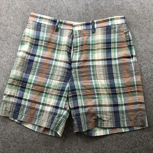 Vintage J Press Shorts Herren 36 mehrfarbig kariert Madras 100 % Baumwolle USA Freizeit - Bild 1 von 11