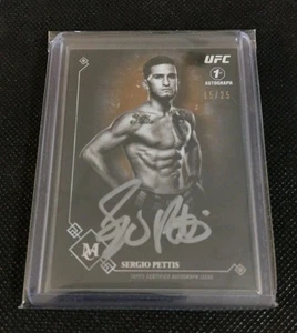 2017 Topps UFC Museum Collection Sergio Pettis Rookie 1st Autograph Gold /25 - Picture 1 of 2