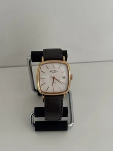Rotary Windsor Watch – Rose Gold Case, Black Leather Strap, Excellent Condition - Picture 1 of 4