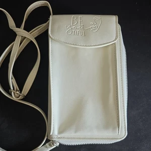 Damen Frauen Handytasche Mini Etui Geldbörse Portemonnaie Schultertasche - WEISS - Bild 1 von 6