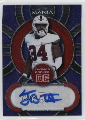 2022 Wild Card Mania Retail Circle Purple Sparkles /75 Thomas Booker Auto - Image 1 of 2