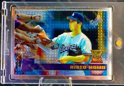 Hideo Nomo RARE ROOKIE GOLD CUP INVESTMENT CARD  TOPPS CHROME YANKEES MINT HOF - Image 1 of 4