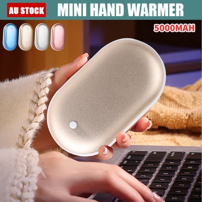 2In1 Portable Mini Hand Warmer USB Rechargeable Pocket Power Bank Winter Heaters - image 1 of 4