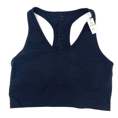Aerie OFFLINE Real Me Xtra Recharge Racerback Sports Bra Black Women's Large $40 - Image 1 of 4