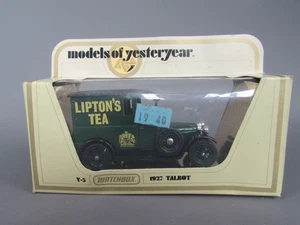 D10 Matchbox Y-5 Talbot Van 1927 LIPTON'S Tea 1:47 Models Of Yesteryear IN Box - Picture 1 of 17
