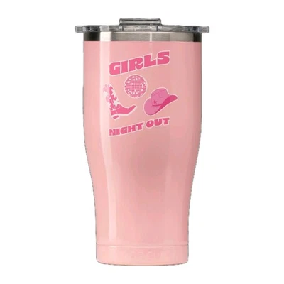 Vaso aislante de acero inoxidable ORCA Chaser 27 oz rosa para niñas Night Out con tapa Foto 1 de 4