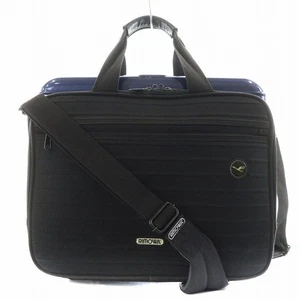 RIMOWA Lufthansa Bolero Shoulder Bag 2Way Laptop Hand Blue Black Briefcase Japan - Picture 1 of 9
