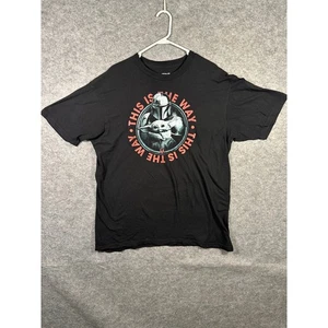 Star Wars The Mandalorian This Is The Way T Shirt XLT Mens Black - Picture 1 of 5