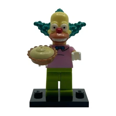 LEGO Krusty the Clown The Simpsons Series 1 Minifigure w/ Pie 71005 sim014 - Image 1 of 4