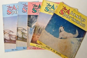 Vintage The Alaska Sportsman Magazine 1950 & 1948 Lot of 5 - Picture 1 of 4