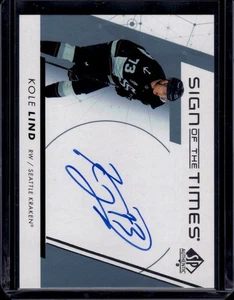 2022 Upper Deck SP Authentic Kole Lind #SOTT-KL - Picture 1 of 2