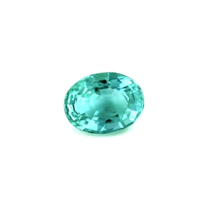 NATURAL 1.62ct Emerald Vivid Blue Green Oval Cut 8.4x6.4mm Loose Gemstone - Picture 1 of 4