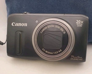 Canon PowerShot SX240 HS 12.1MP 20x Optical Zoom Digital Compact Camera Sd-8gb - Picture 1 of 17
