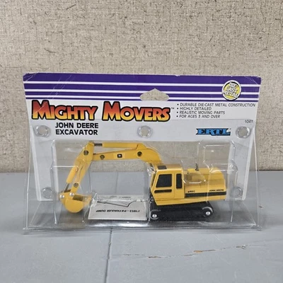 Vintage 1988 ERTL 1:64 Mighty Movers John Deere Excavator NIB #1041 - Image 1 of 4