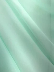 MINT GREEN Sheer Solid Polyester Chiffon Fabric (60 in.) Sold By The Yard - Picture 1 of 1