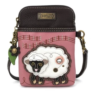 Sheep - Small Phone / XBody Bag - Pink - Faux Leather - Picture 1 of 5