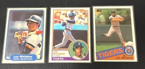 LOU WHITAKER 3 KARTEN LOT EARLY CAREER 1982 FLEER 83 TOPPS 85 TOPPS DETROIT TIGERS - Bild 1 von 1