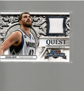 KEVIN LOVE QUEST JERSEY 120/299 2013 14 PANINI CRUSADE BASKETBALL - Picture 1 of 2