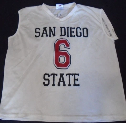 San Diego State University Aztecs SDSU #6 Basketball Jersey SGA Size  XL Adult Cover