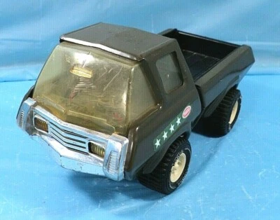 Vintage 1970's Tonka G-452-8 Army Pick Up Truck Jeep Pressed Steel. - Image 1 of 4