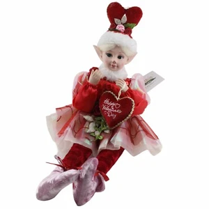 Cynthia Rowley Día de San Valentín Victoriano Estante Cuidador Elfo Muñeca Hada Princesa Roja - Imagen 1 de 2