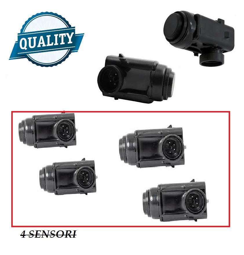 4 X SENSORE DI PARCHEGGIO PER Mercedes Classe E A C CLC CLS CLK M ML GL  Vito - Immagine 1 di 1