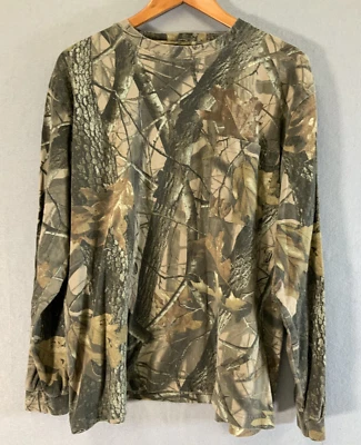Outfitters Ridge Camo Shirt Mens Large XL Sleeve Camouflage Hunting Pocket - Image 1 of 4