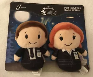 The X-Files Fox Mulder & Dana Scully Special Agents Itty Bittys Set by Hallmark - Picture 1 of 4