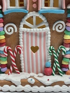 14" Lebkuchenhaus Kaugummistropfen Herzen Süßigkeiten Land Pastell Leuchtender Ton Teig - Bild 1 von 18
