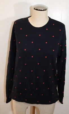 Suéter Sundry Azul con Lunares Rojos/Corazón Talla 1 (43)  Foto 1 de 4