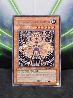 Yugioh Fortune Lady Earth SOVR-EN012 Rare 1st Edition NM - Image 1 of 2