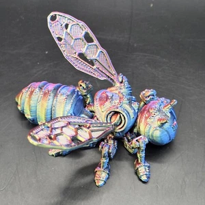 Figura articulada Flexi pequeña abeja impresión 3D hecha a mano novedad - multicolor - Imagen 1 de 8