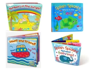 BRAND NEW BABY BATH BOOKS PLASTIC COATED FUN EDUCATIONAL TOYS FOR CHILDREN NEW - Picture 1 of 9